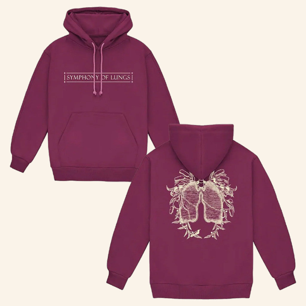 Florence And The Machine Merch Maroon Symphony Hoodie Xmas Gifts For Rock Lovers - Thriftgiftshop