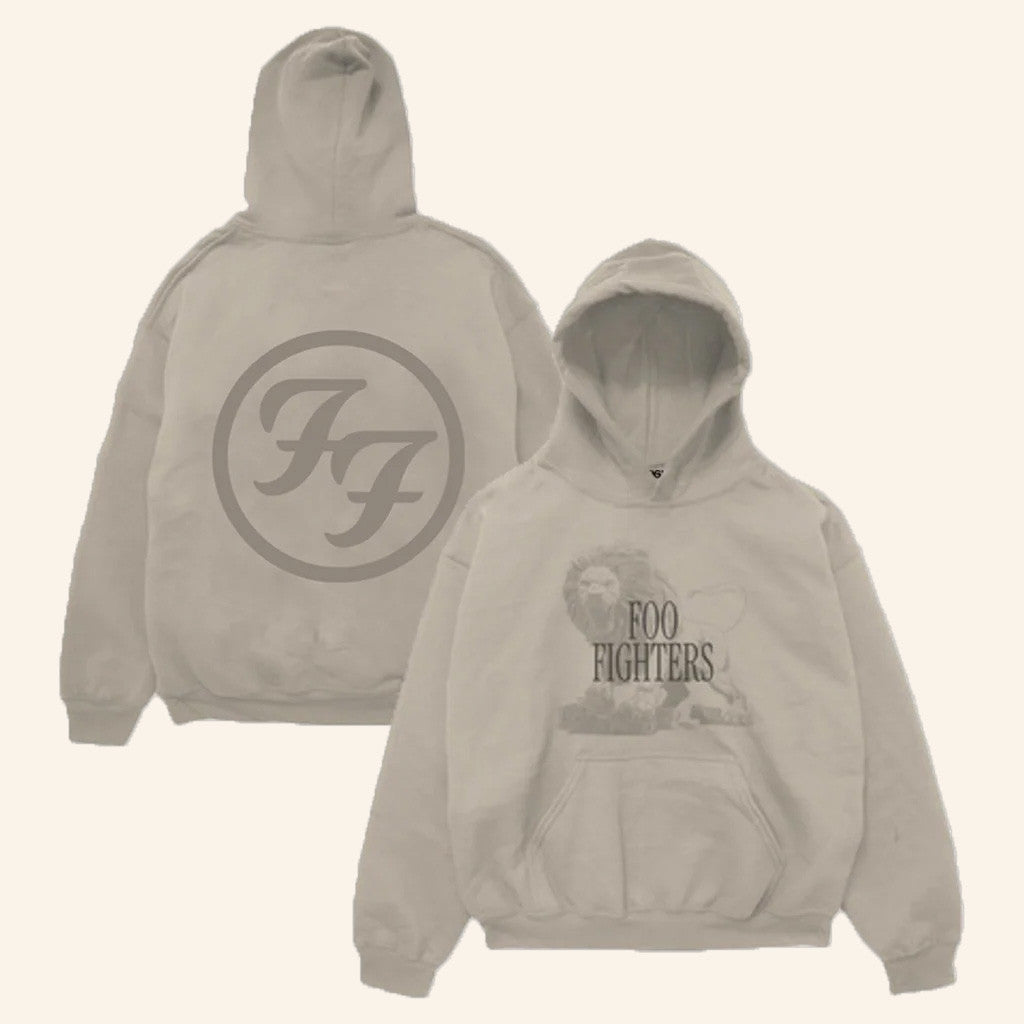 Foo Fighters Merch FF Lion Hoodie Unique Birthday Gift For Husband - Thriftgiftshop