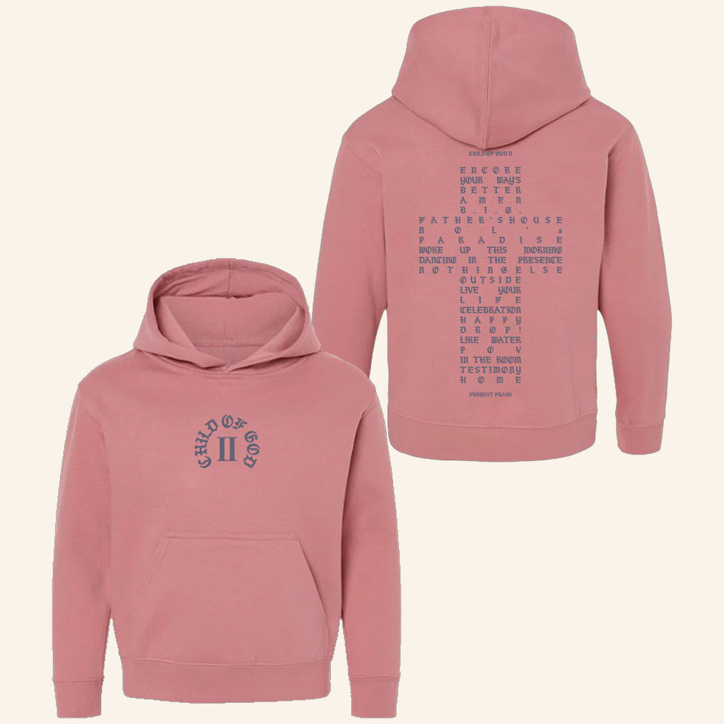 Forrest Frank Merch Child Of God II Tracklist Cross Hoodie Gift For Christian - Thriftgiftshop