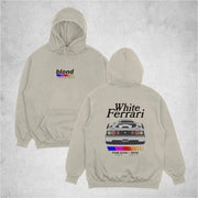 Frank Ocean Blond White Ferrari Hoodie, Inspired Blond Album Hoodie Gifts For Her Trendy Merch - Thriftgiftshop