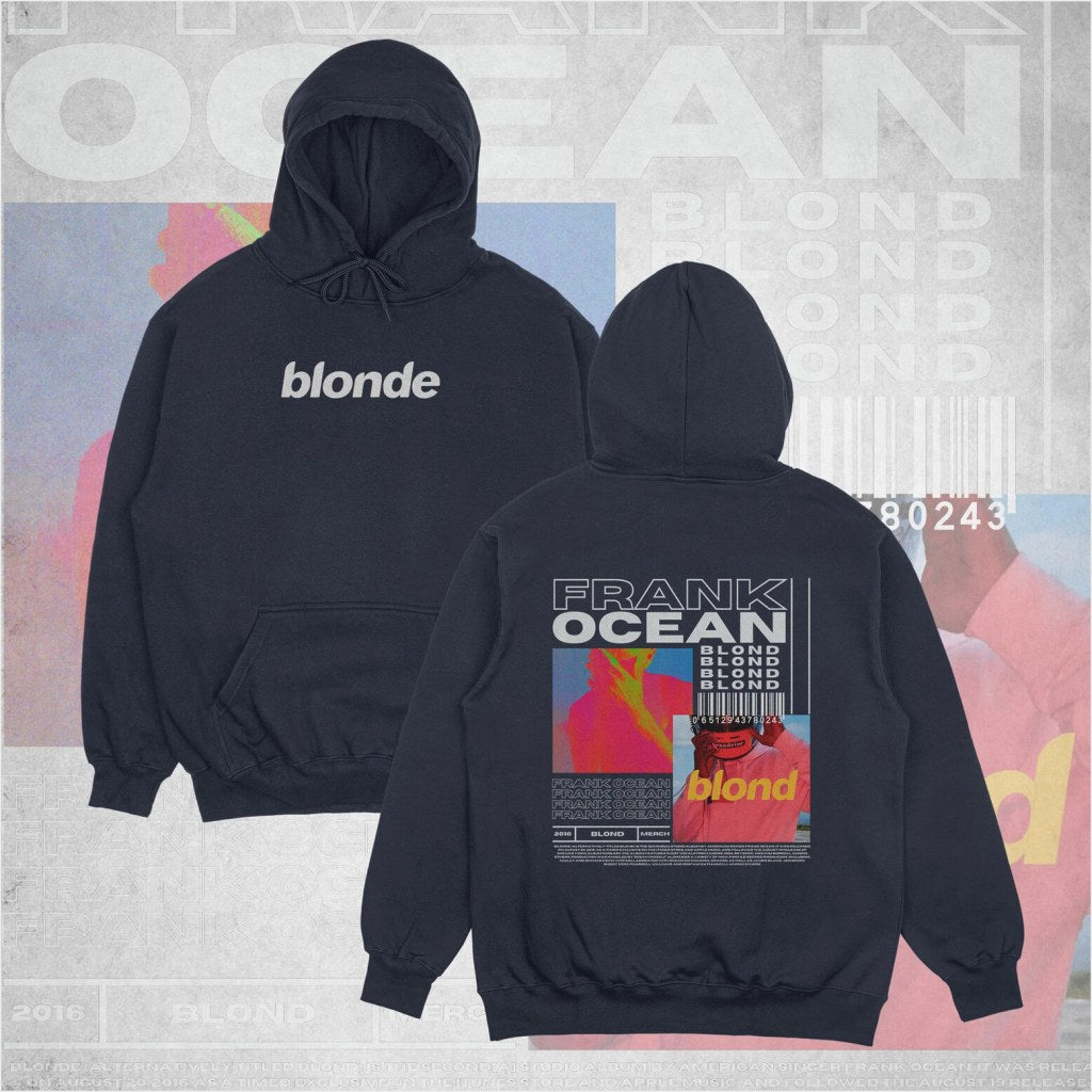Frank Ocean Blonde Inspired Unisex Hoodie, Frank Ocean Navy Hoodie,Blonde Hoodie Gifts For Her - Thriftgiftshop