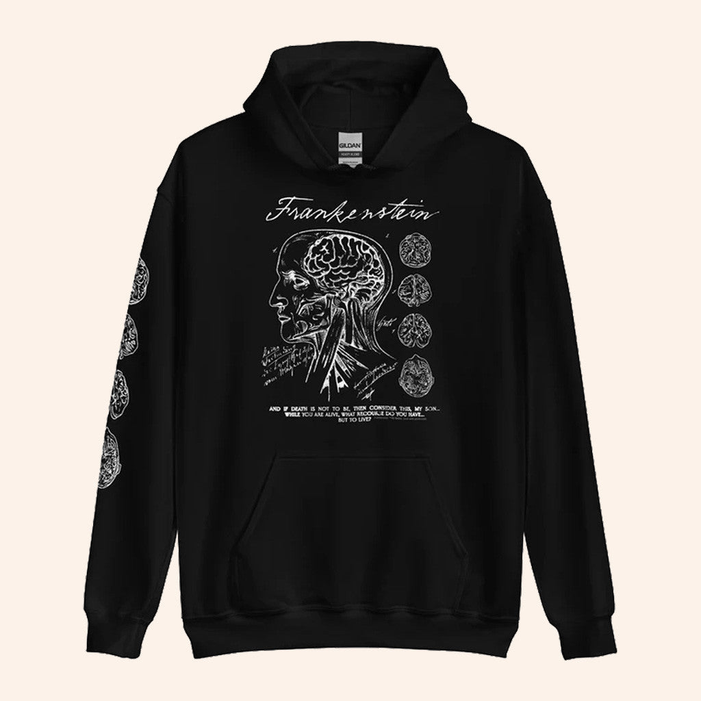 Frankenstein 2025 Merch Frankenstein Hoodie Anatomy Drawing Hoodie Dad Christmas Gifts - Thriftgiftshop
