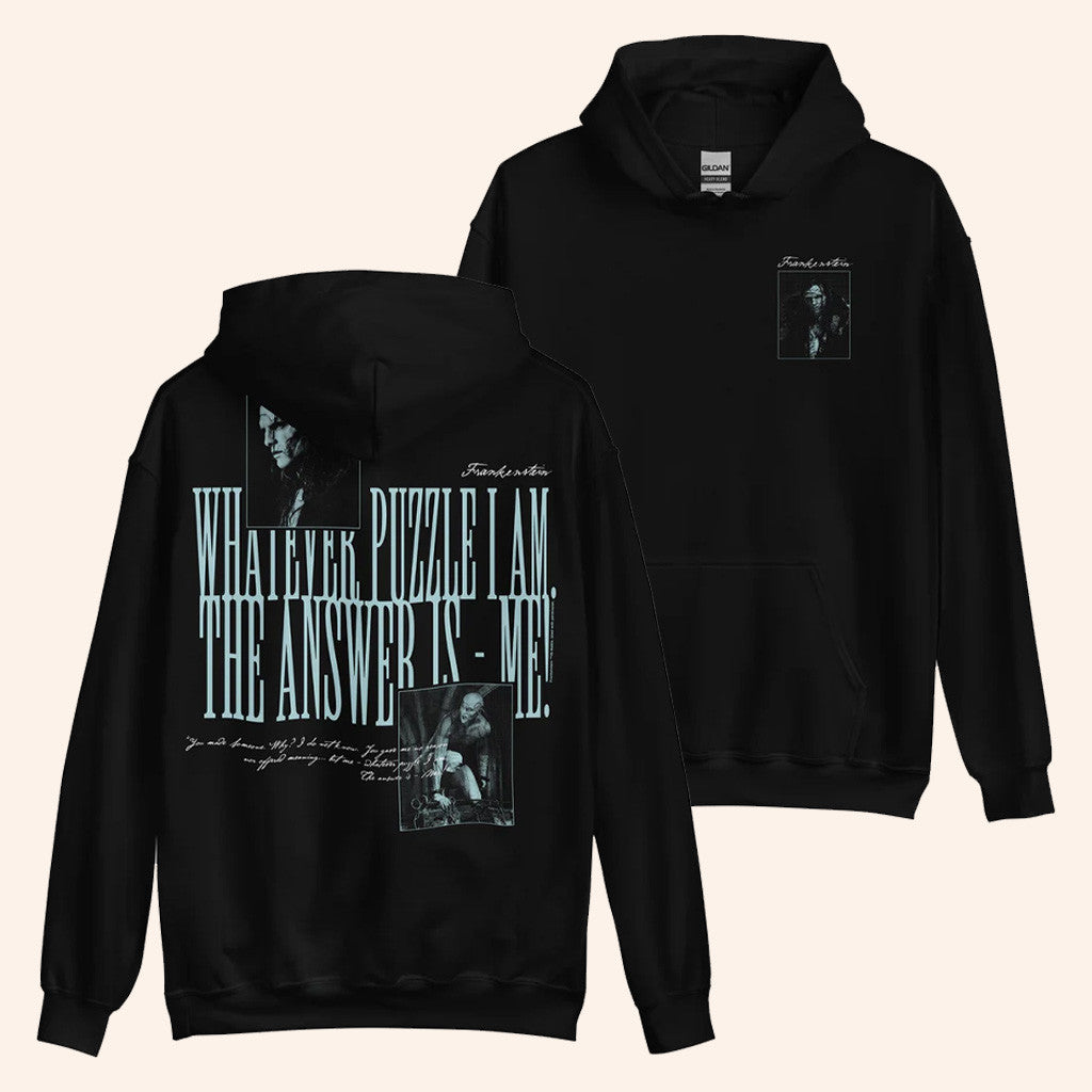 Frankenstein 2025 Merch Frankenstein Hoodie Whatever Puzzle I Am Hoodie Gifts For Son - Thriftgiftshop