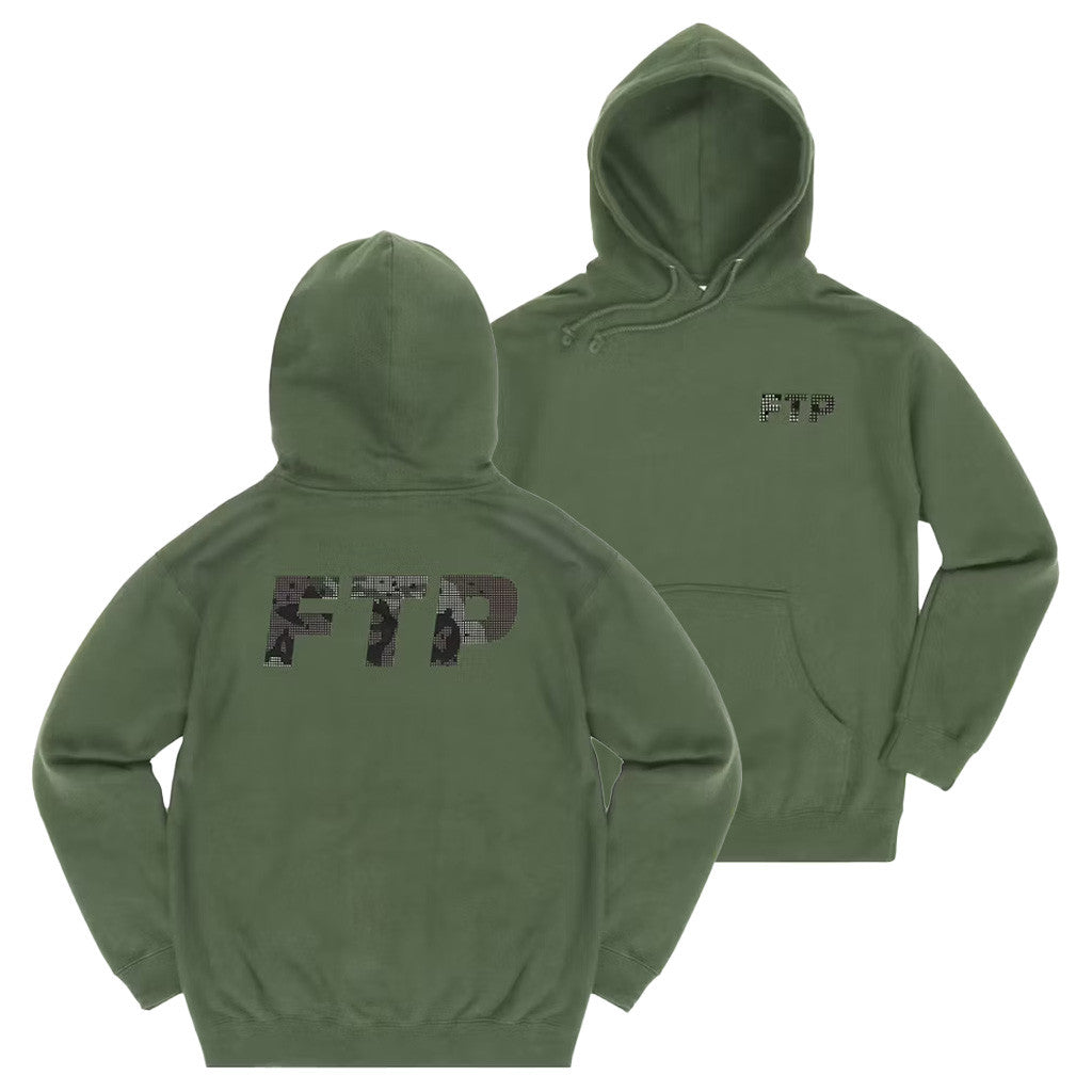FTP Merch FTP Night Camo Logo Hoodie Gifts For Your Boyfriend - Thriftgiftshop