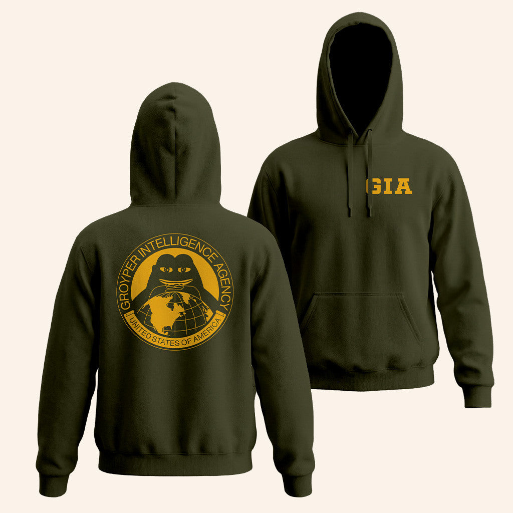 Fuentes Merch GIA Hoodie Groyper Intelligence Agency Hoodie Nick Fuentes Merch Patriotic Gifts - Thriftgiftshop