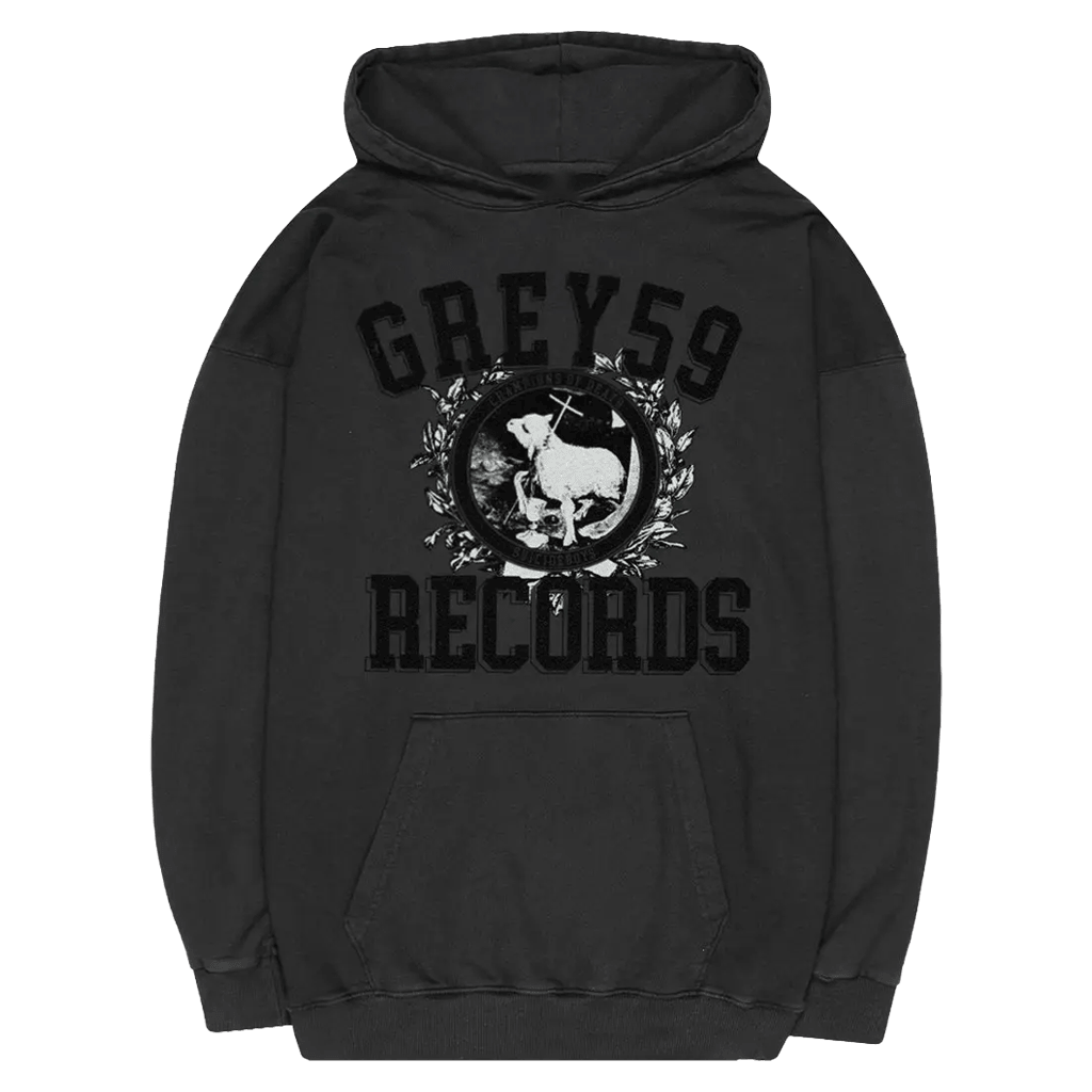 G59 Merch G59 Champion Of Death Hoodie Grey59 Records Hoodie Gifts For Boyfriend - Thriftgiftshop