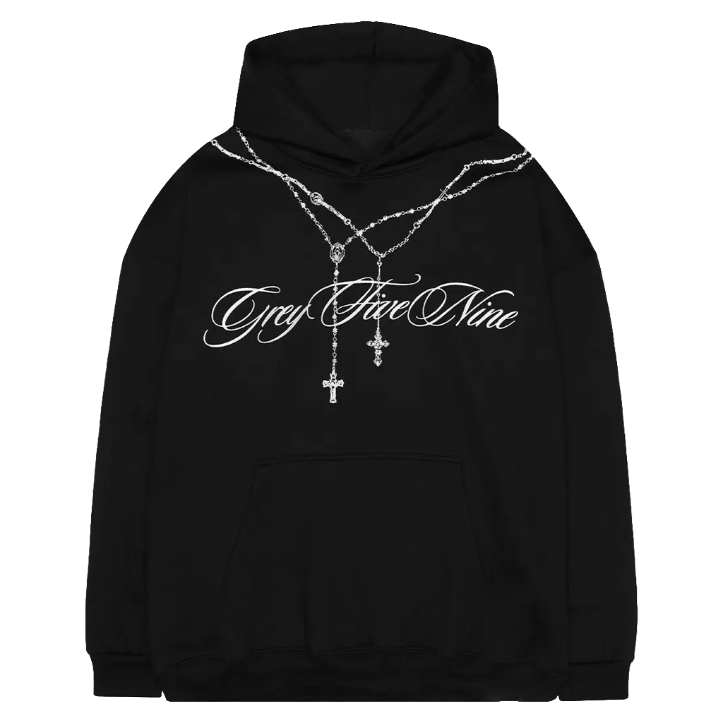 G59 Merch G59 Rosary Hoodie Black Grey Five Nine Hoodie Birthday Gift For Brother - Thriftgiftshop