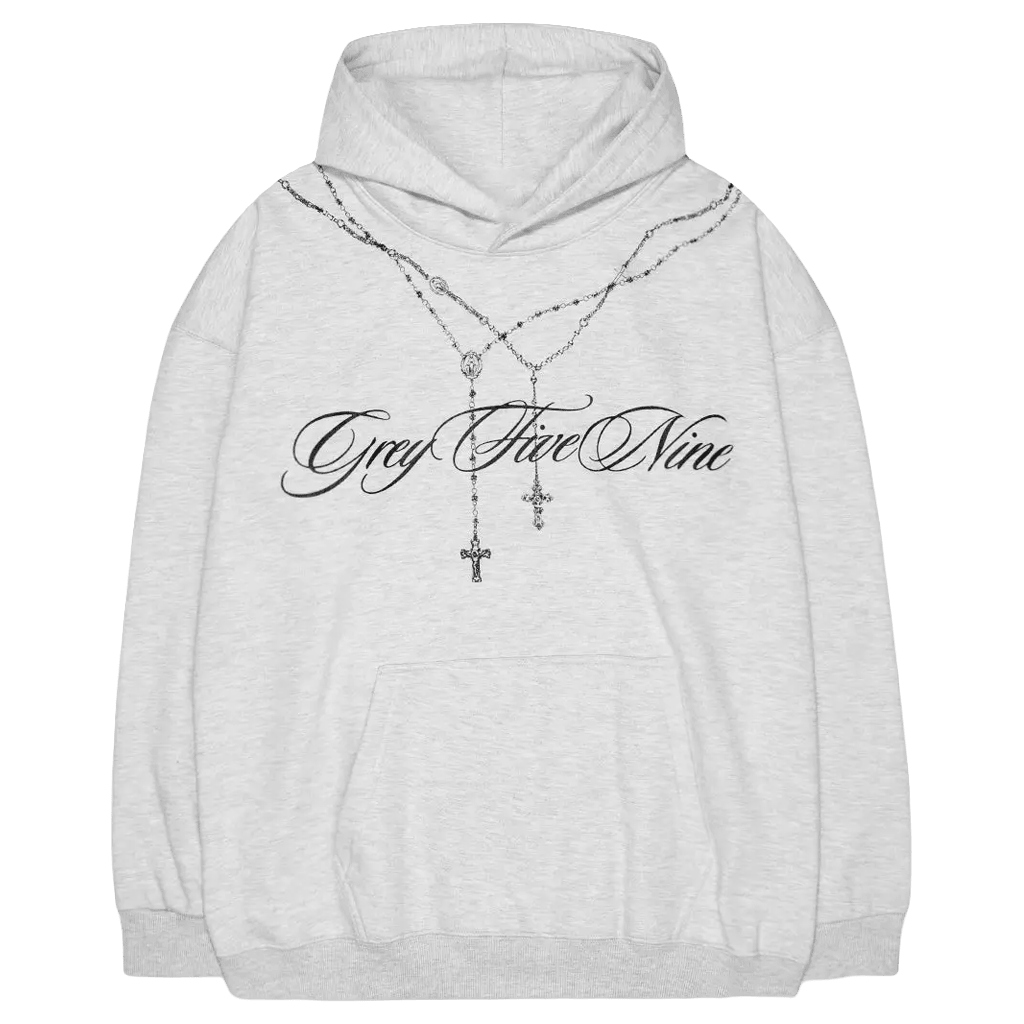 G59 Merch G59 Rosary Hoodie Grey Five Nine Hoodie Birthday Gift For Friends - Thriftgiftshop