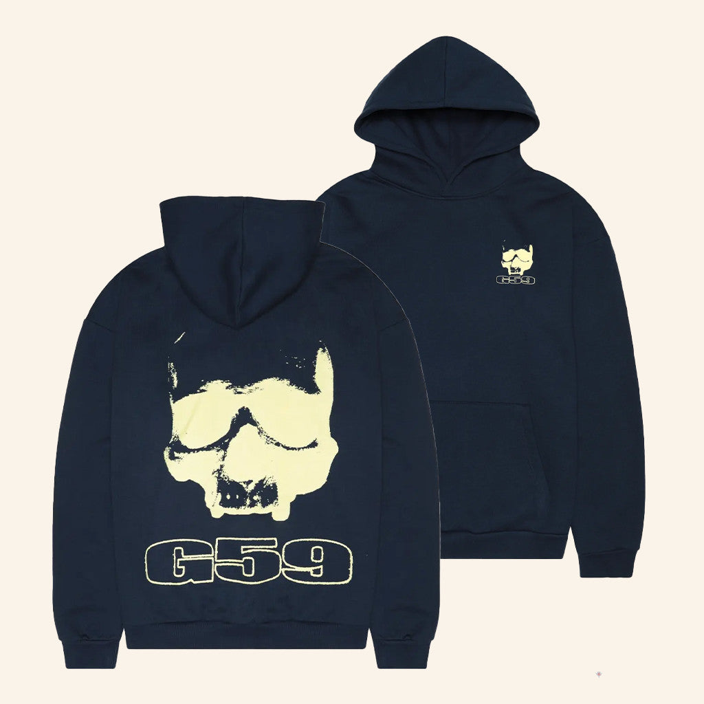 G59 Records Merch G59 Skull Logo Hoodie Gifts Ideas For Brother - Thriftgiftshop