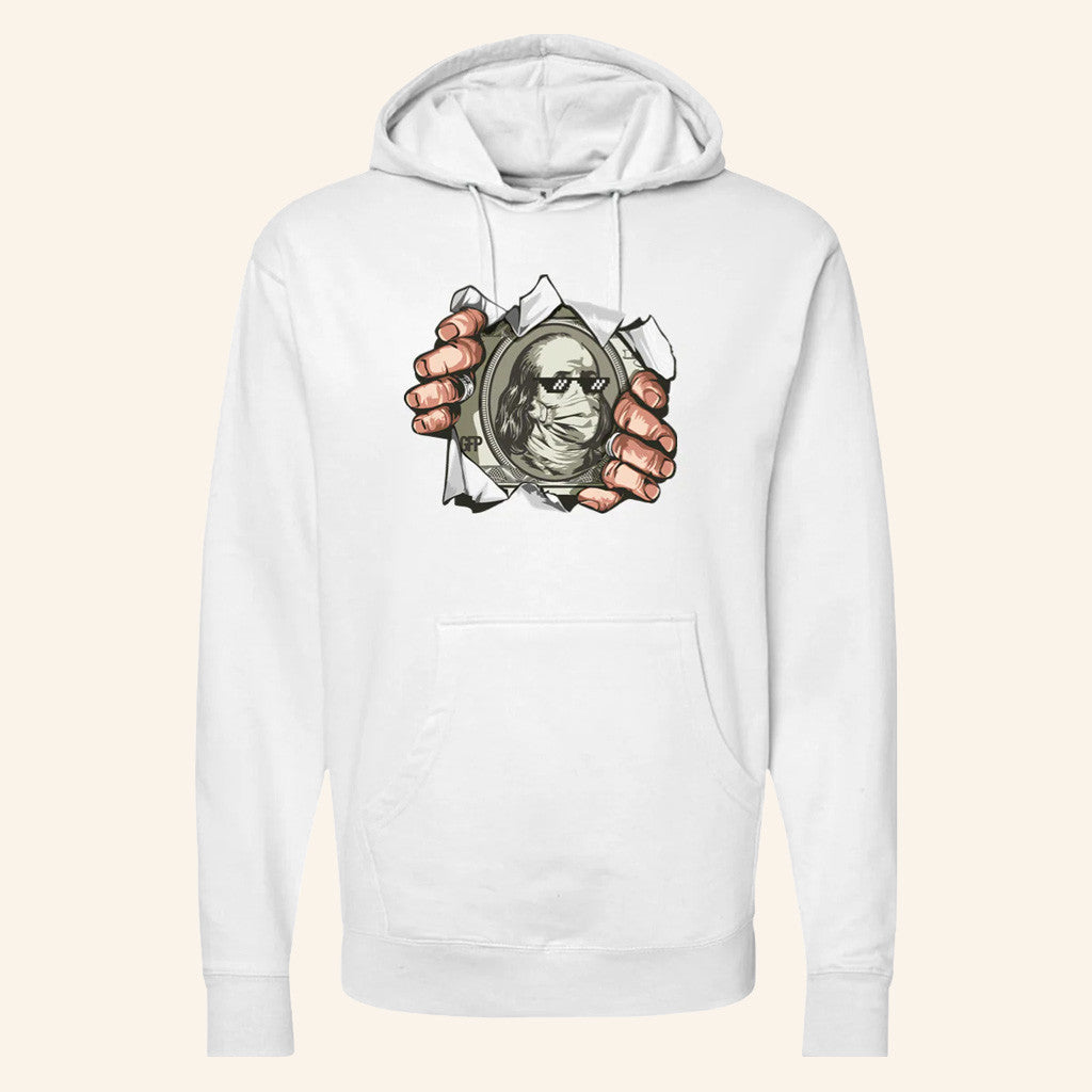 Gabe Farrell Productions Merch Ben Franklin Hoodie Gag Gifts For Friends - Thriftgiftshop