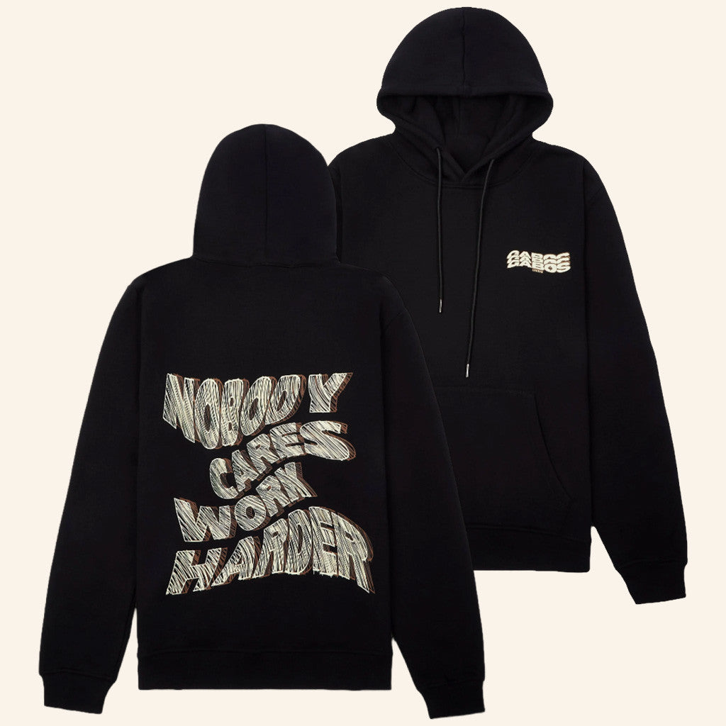Gabos Merch Nobody Cares Work Harder Hoodie Unique Gift For Boyfriend - Thriftgiftshop
