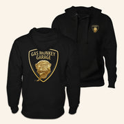 Gas Monkey Garage Merch GMG Raging Monkey Shield Hoodie Present For Husband - Thriftgiftshop