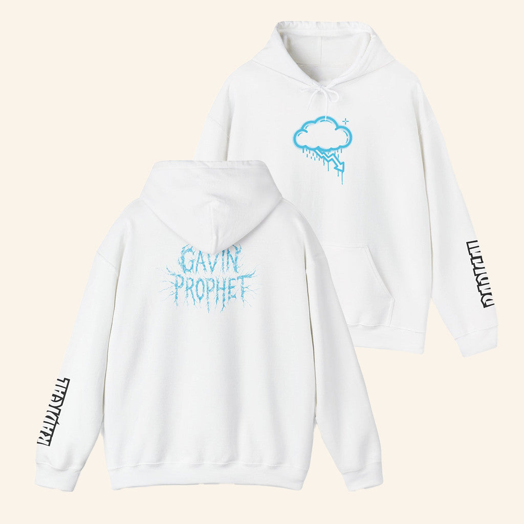 Gavin Prophet Merch Radical Blue Graffiti Crash Cloud Hoodie Gifts For Music Lovers - Thriftgiftshop