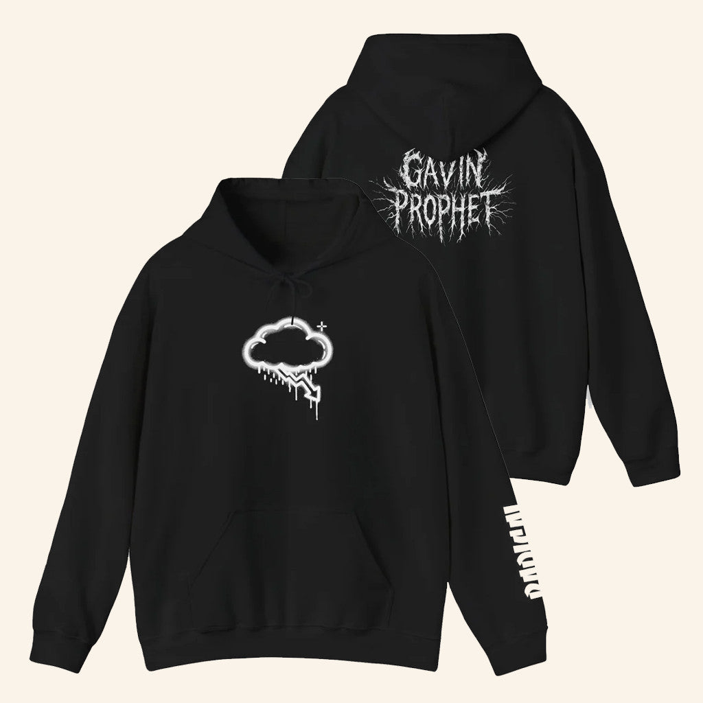 Gavin Prophet Merch Radical White Graffiti Crash Cloud Hoodie Presents For Music Lovers - Thriftgiftshop
