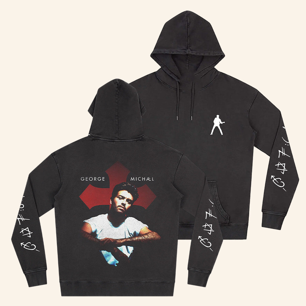 George Michael Merch Faith Symbol Hoodie Unique Gifts For Music Lovers - Thriftgiftshop