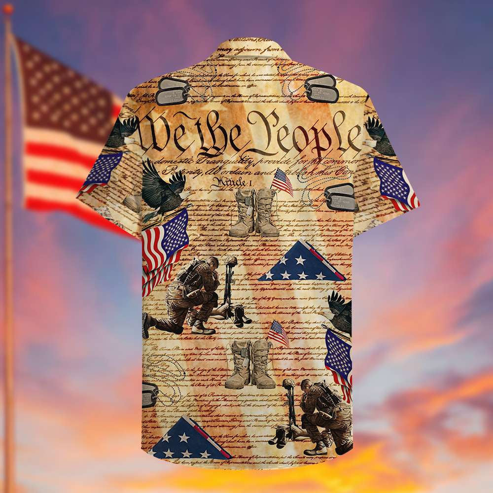 Veteran We The People Preamble To The United States Constitution Hawaiian Shirt