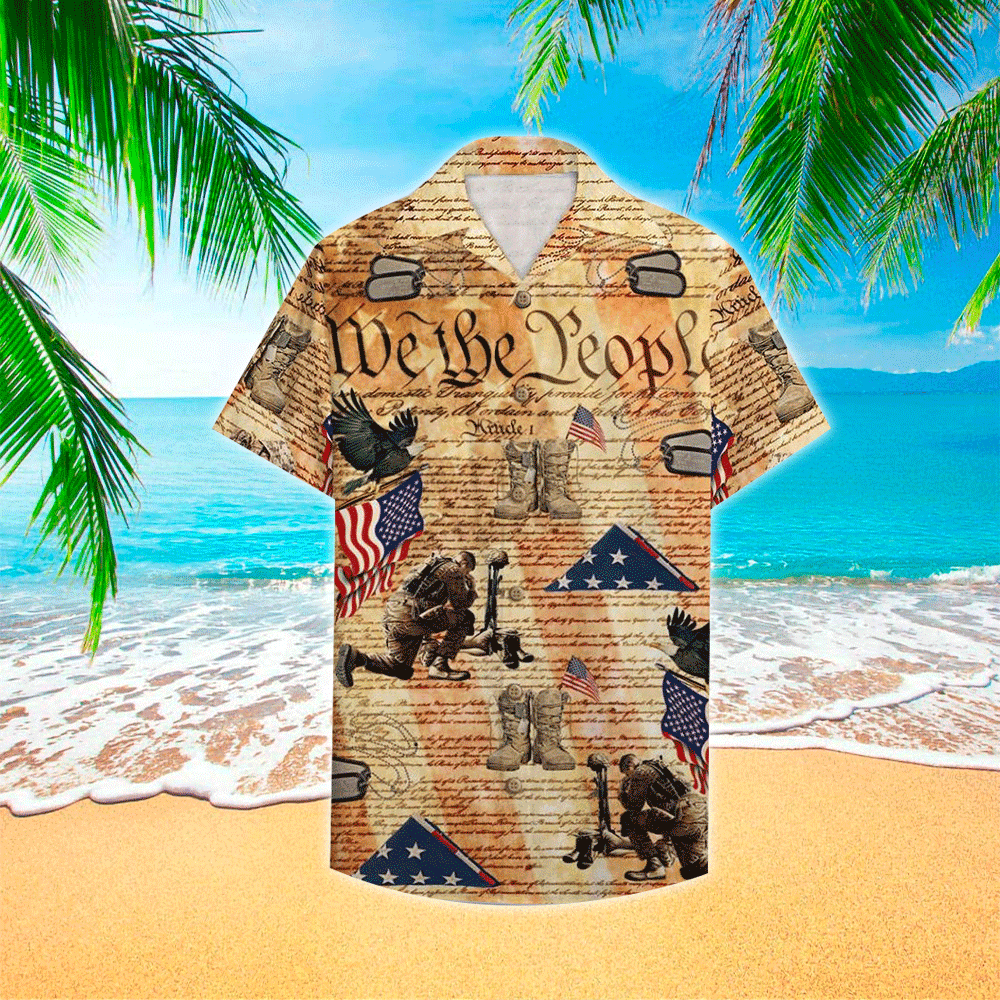 Veteran We The People Preamble To The United States Constitution Hawaiian Shirt