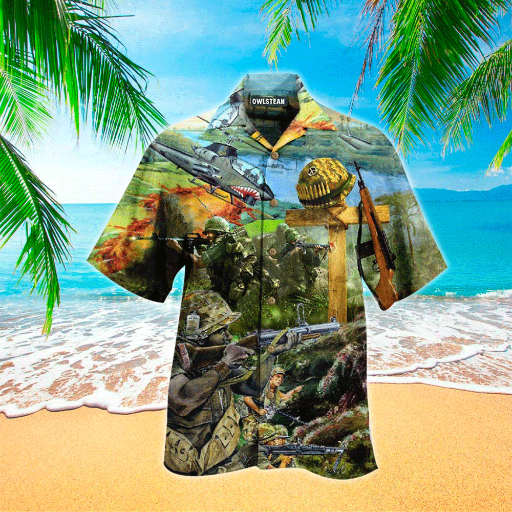 Veteran With Respect Honor And Gratitude Hawaiian Shirt