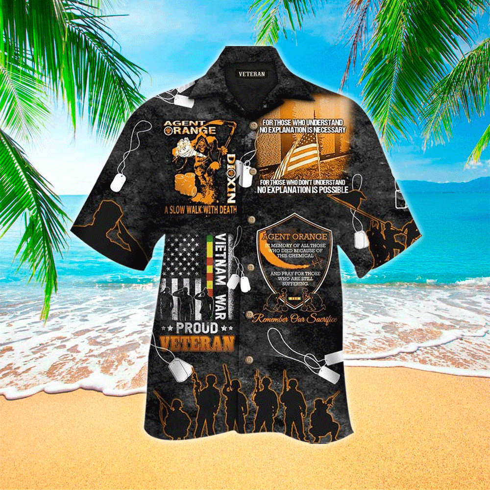 Agent Orange Proud Veteran Hawaiian Shirt