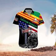 Vietnam Veteran Personalized All Over Printed Hawaiian Shirt