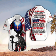 Veteran Proud I Raised My Right All Over Printed Hawaiian Shirt