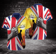 Restocked Mall - British Veteran Lest We For Get Poppy Sunset Hawaiian Shirt