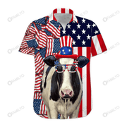 Dairy Cattle 4Th Of July 2021 Hawaiian Shirt Summer Hawaiian For Men, Women, Couple