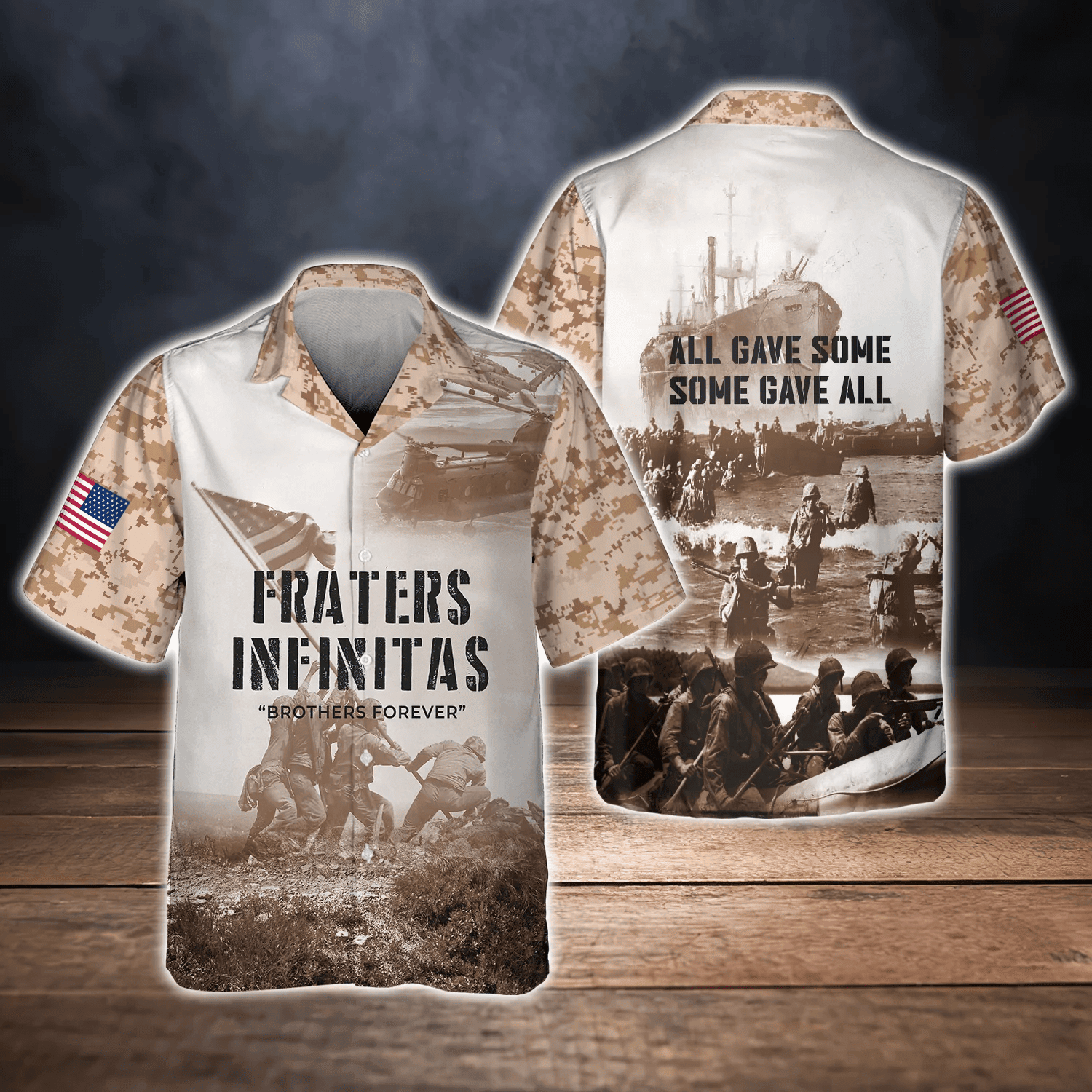U.S Veteran, Fraters Infinitas Brothers Forever 3D Hawaiian Shirt