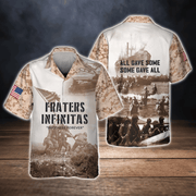 U.S Veteran, Fraters Infinitas Brothers Forever 3D Hawaiian Shirt