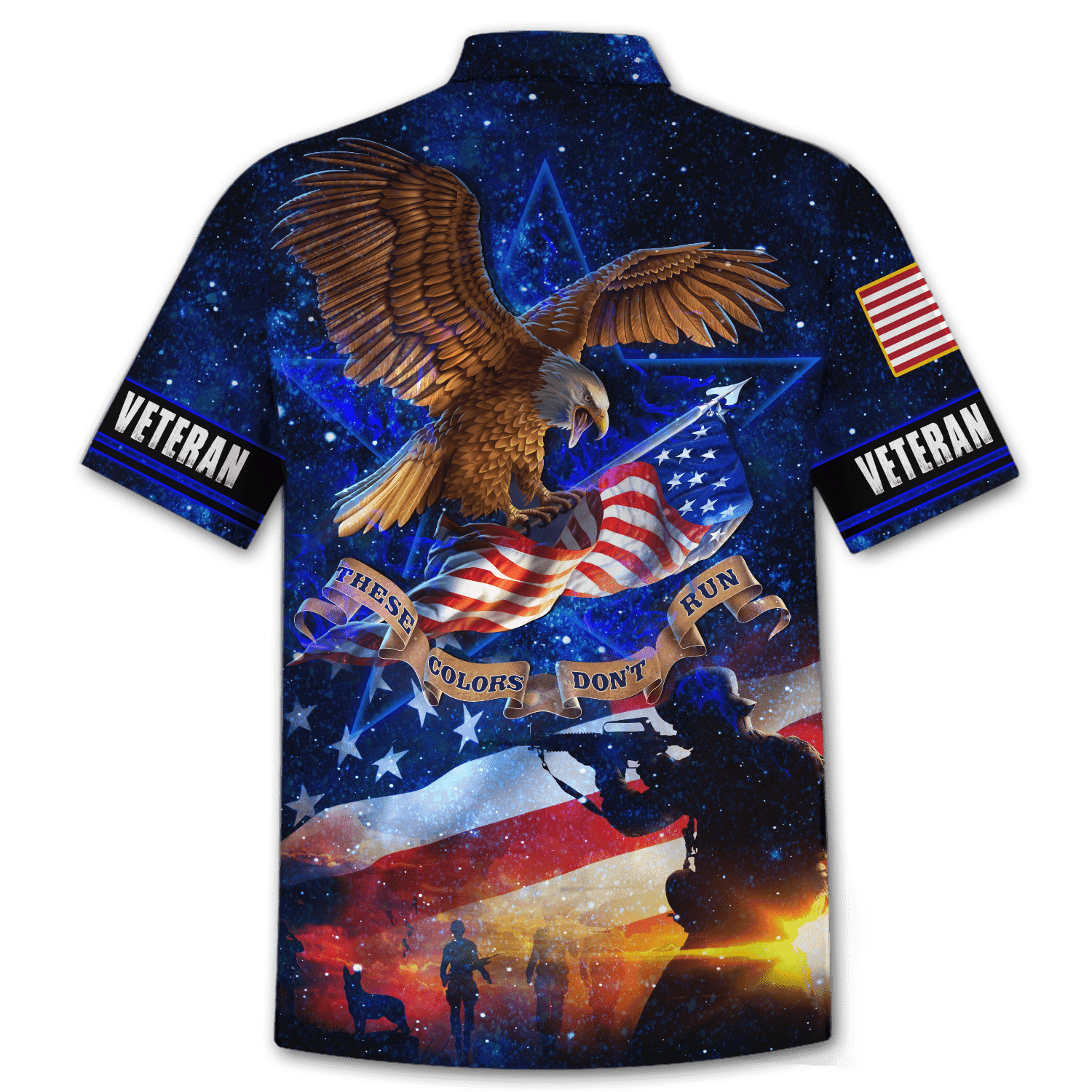 Us Veteran - These Color Don'T Run Unisex Hawaii Shirts