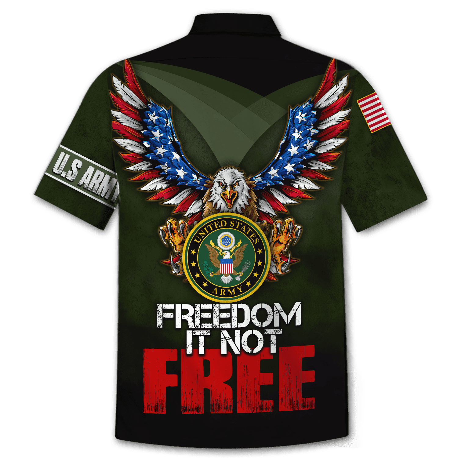 Us Veteran - Freedom It Not Free Unisex Hawaii Shirts