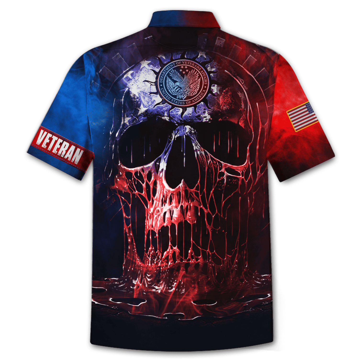 Us Veteran - Skull Unisex Hawaii Shirts