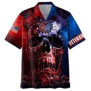 Us Veteran - Skull Unisex Hawaii Shirts