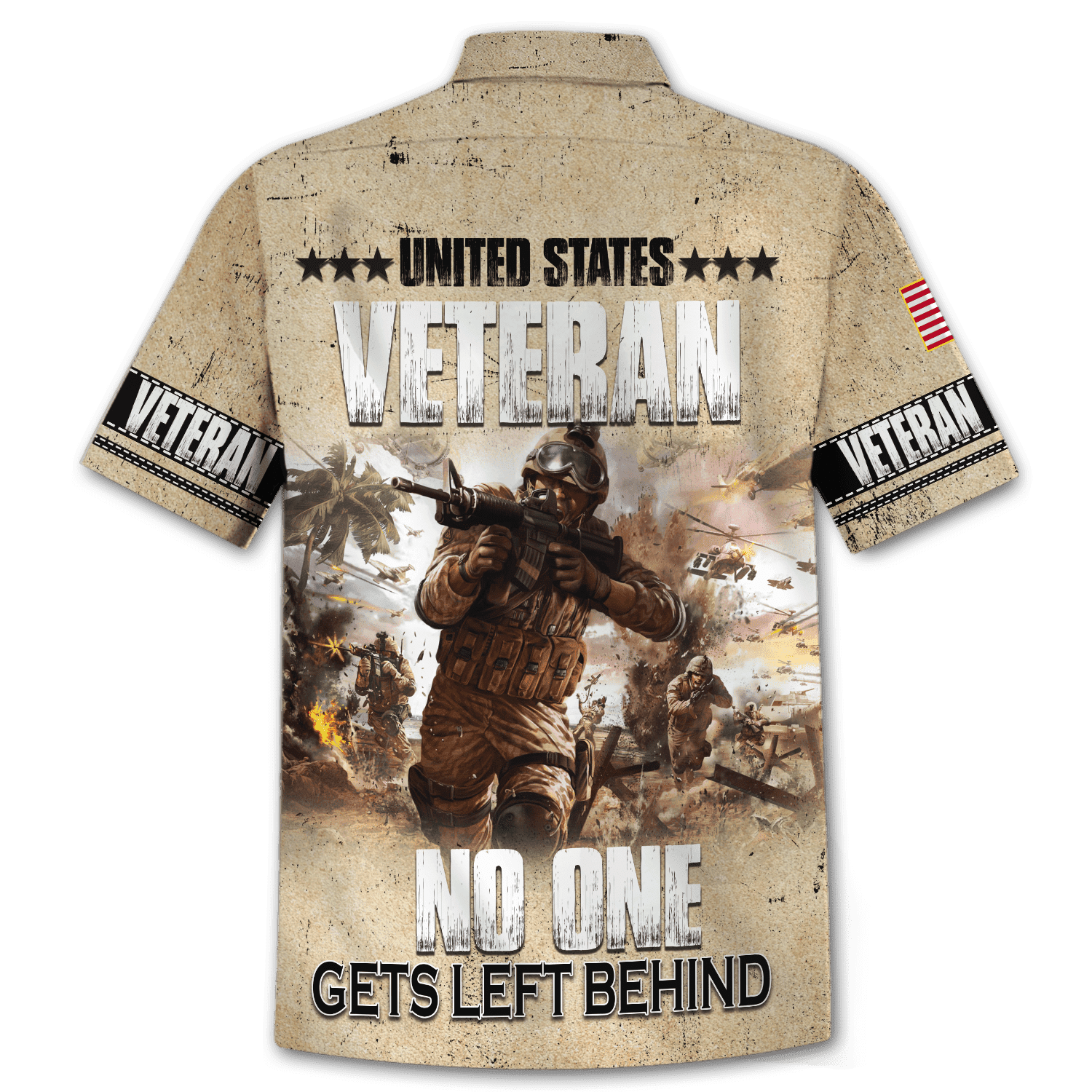Us Veteran - No One Gets Left Behind Unisex Hawaii Shirts