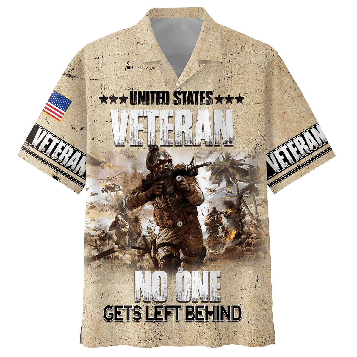 Us Veteran - No One Gets Left Behind Unisex Hawaii Shirts
