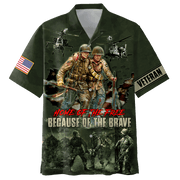 Us Veteran - Home Of The Free Because Of The Brave Unisex Hawaii Shirts