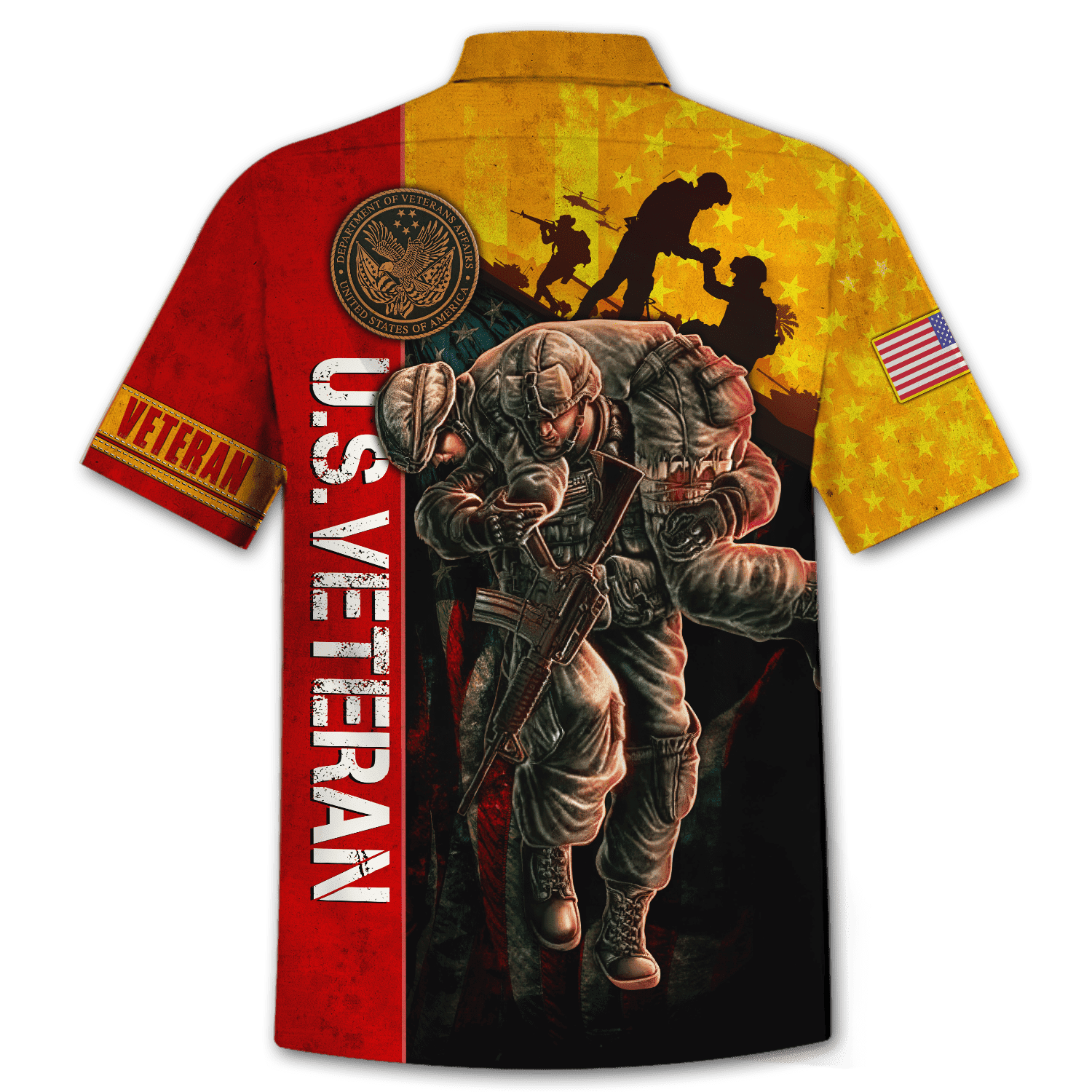 Us Veteran - Never Forger Our Fallen Heroes 3D All Over Printed Unisex Hawaii Shirts
