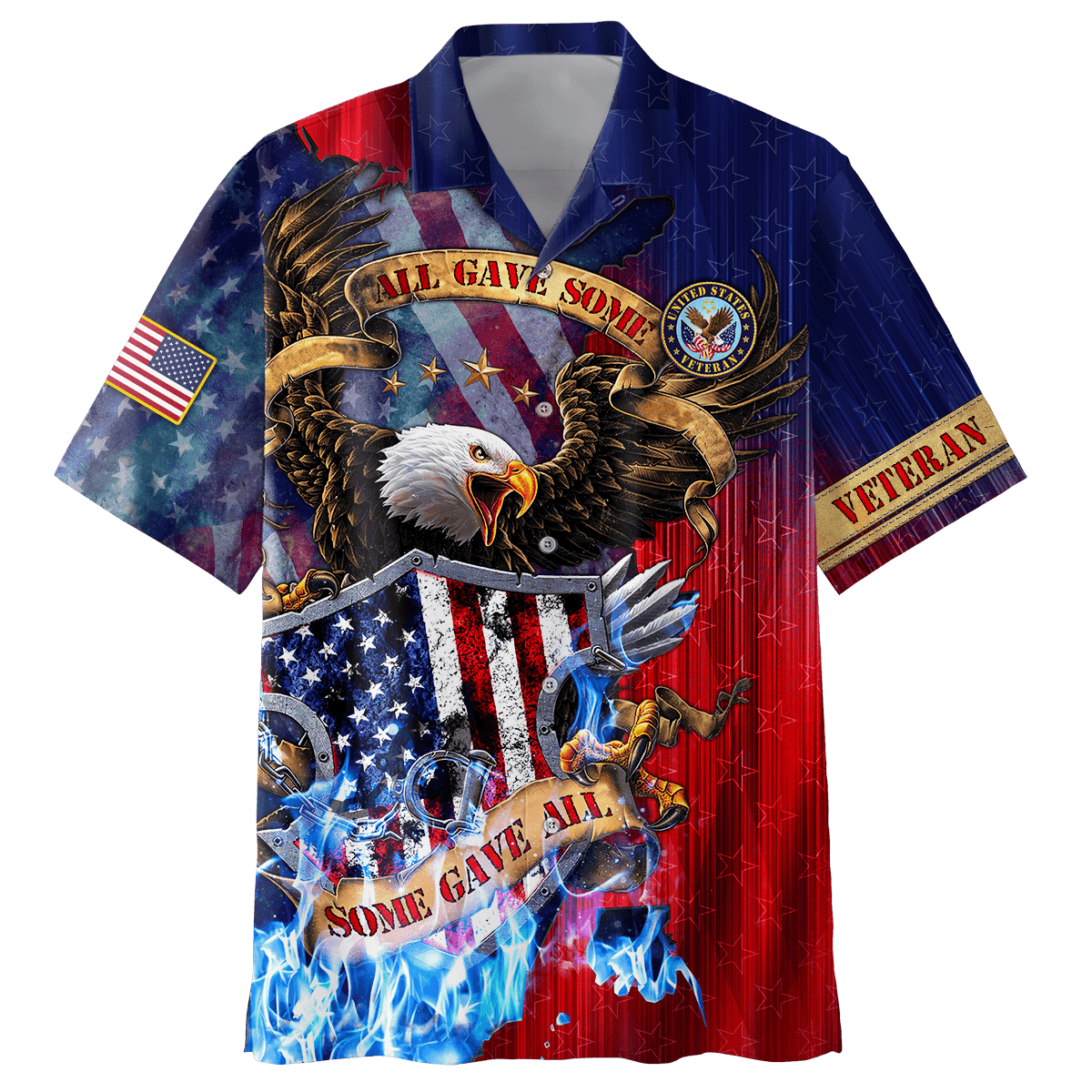 Us Veteran - All Gave Some Some Gave All 3D All Over Printed Unisex Hawaii Shirts