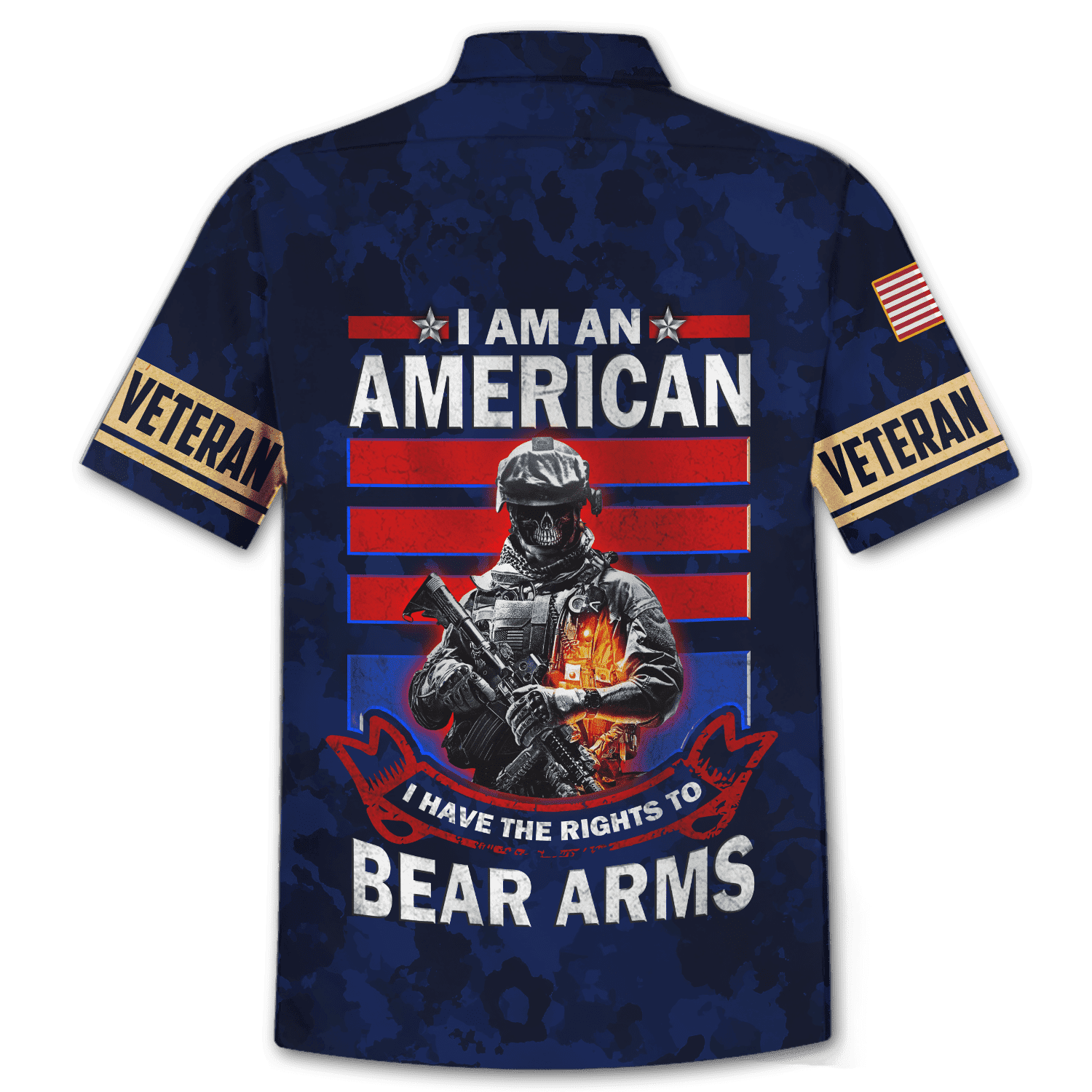 Us Veteran - I Have The Rights To Bear Arms Unisex Hawaii Shirts
