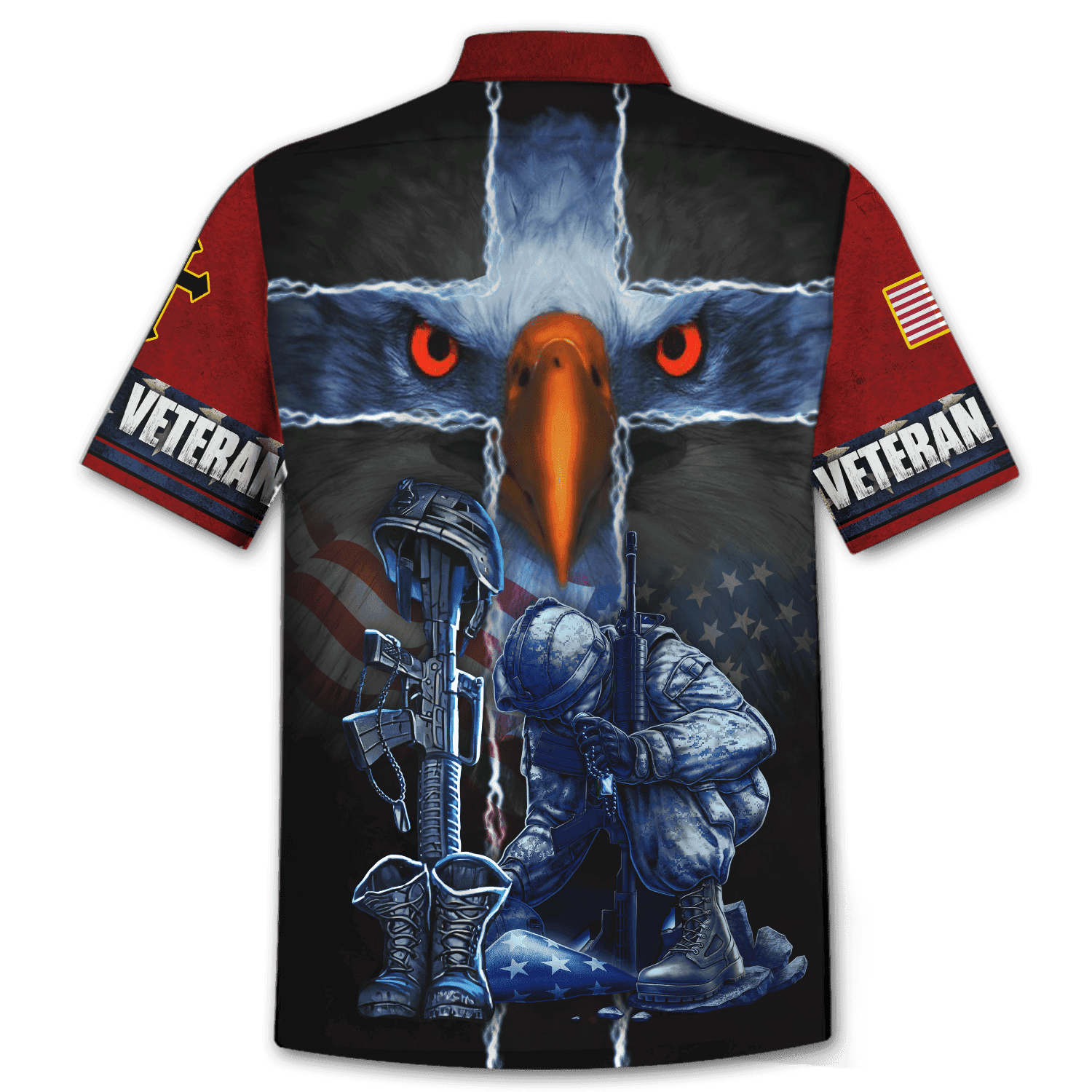 Us Veteran - Eagles & The Fallen Unisex Hawaiian Shirts