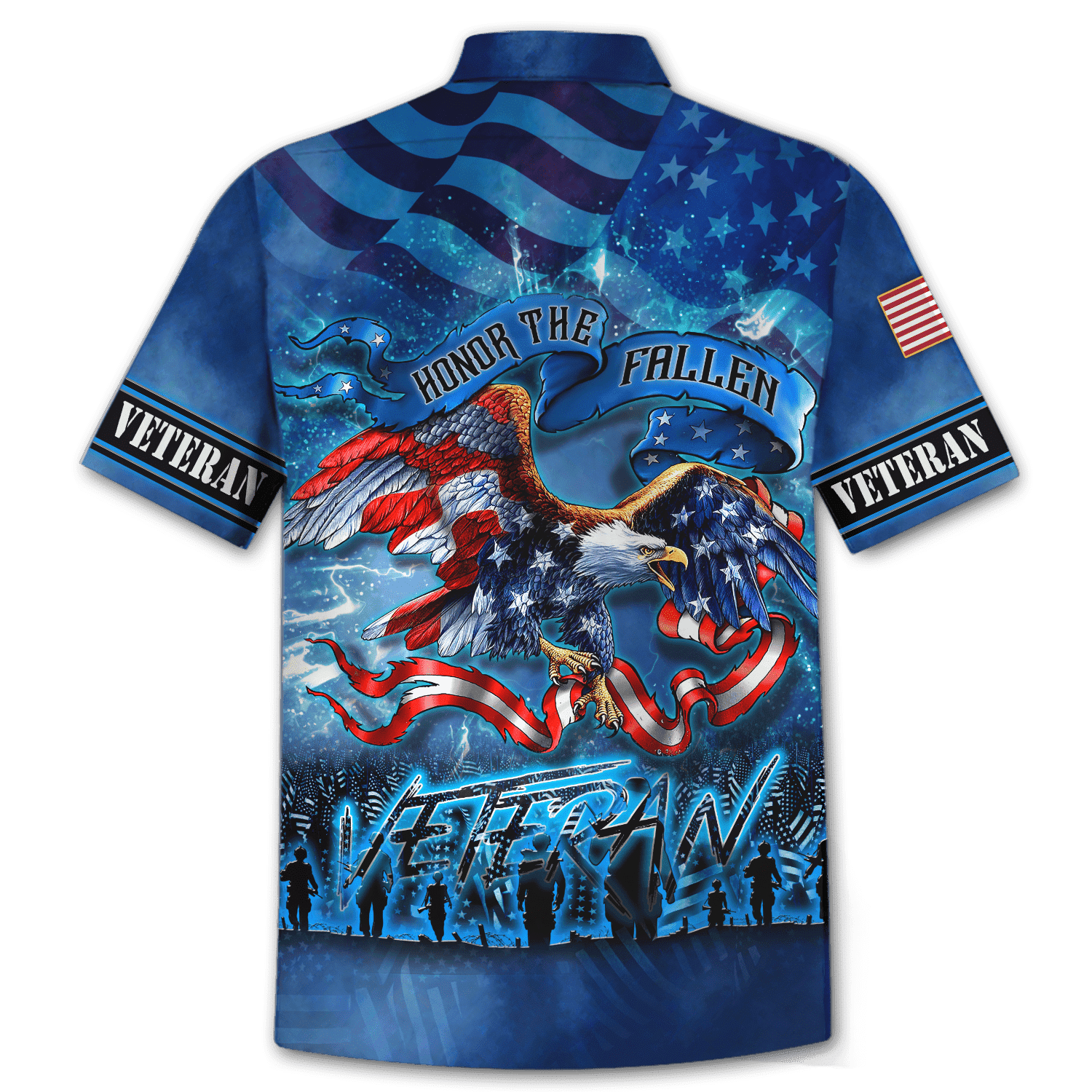 Us Veteran - Honor The Fallen 3D All Over Printed Unisex Hawaiian Shirts