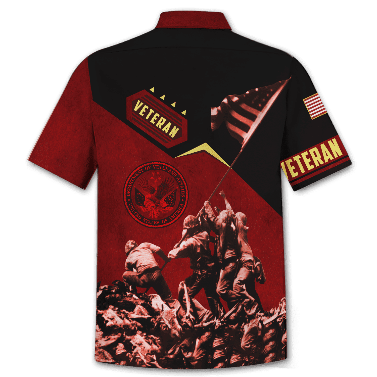 Us Veteran - Raising The Flag On Iwo Jima Unisex Hawaiian Shirts