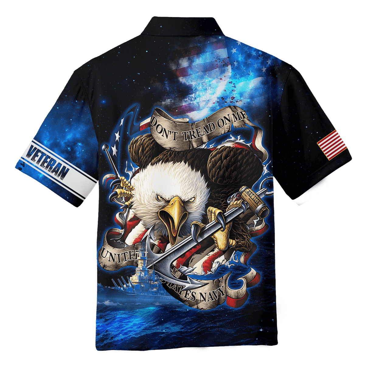 All Over Printed U.S Navy Veteran Unisex Hawaii Shirts