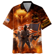 All Over Printed U.S Veteran Unisex Hawaiian Shirts