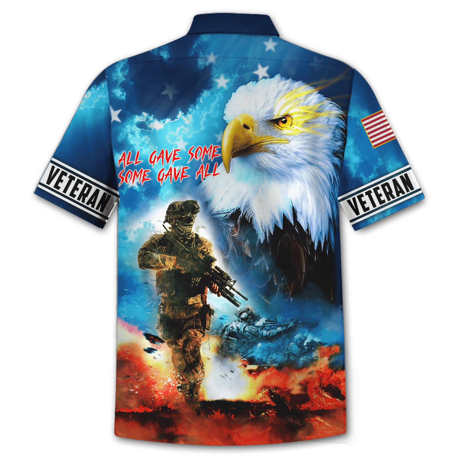 All Gave Some Some Gave All - Eagle U.S Veteran Unisex Hawaiian Shirts