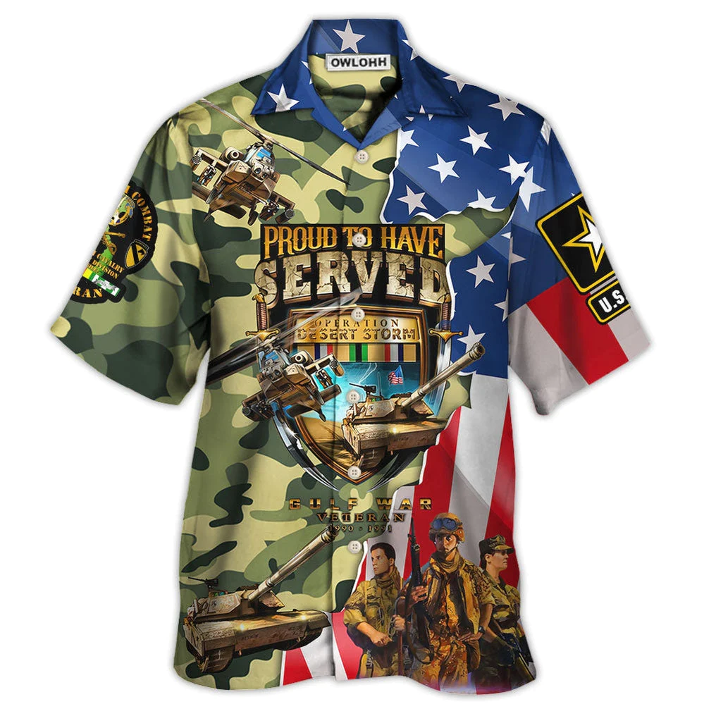 Veteran Colorful America Veteran War And Peace Proud To Have Veteran Hawaiian Shirt Shirt - Beachwear For Men - Hawaiian Shirts