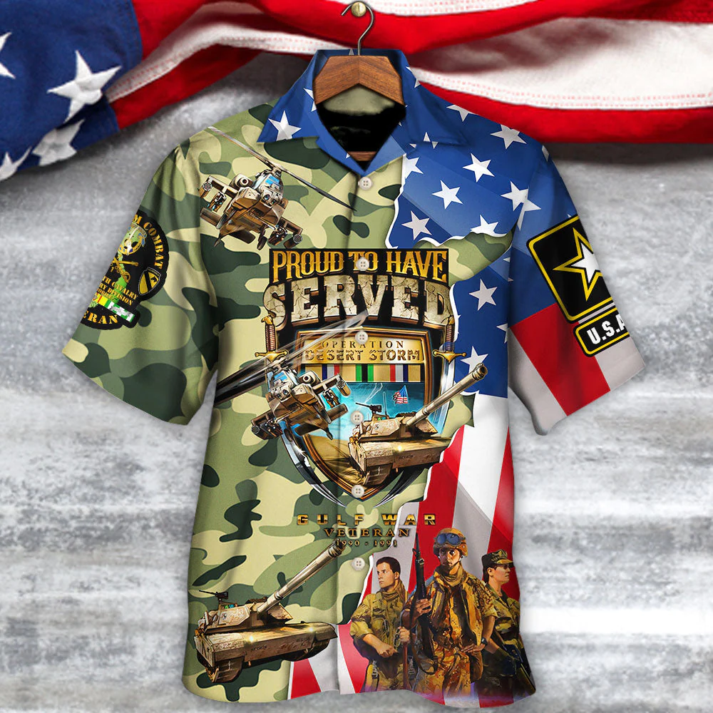 Veteran Colorful America Veteran War And Peace Proud To Have Veteran Hawaiian Shirt Shirt - Beachwear For Men - Hawaiian Shirts