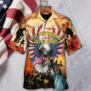Veteran America Veterans Let We Forget In The Sunset Hawaiian Shirt - Beachwear For Men - Hawaiian Shirts