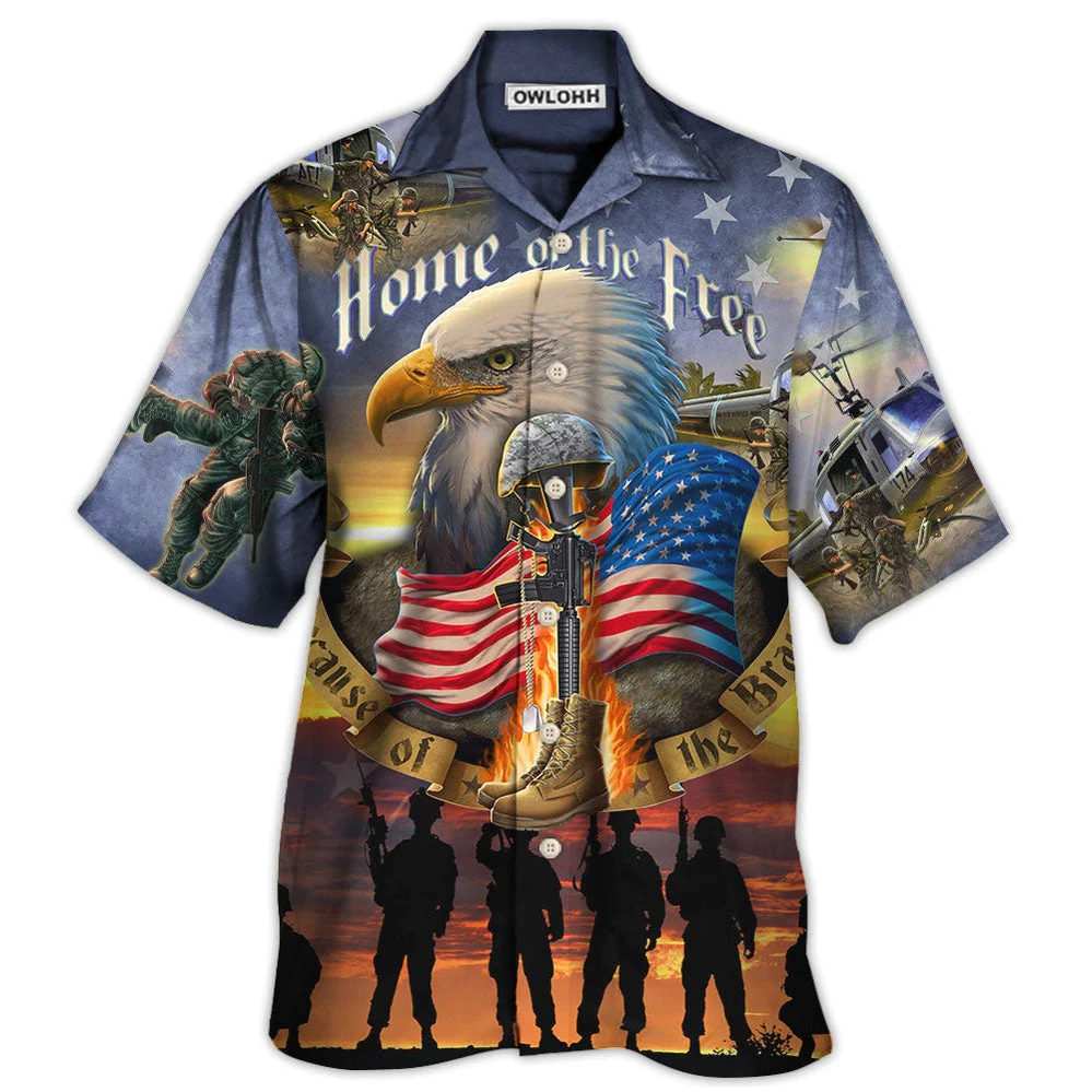 Veteran Eagle Remember The Days Veteran Hawaiian Shirt Shirt - Beachwear For Men - Hawaiian Shirts