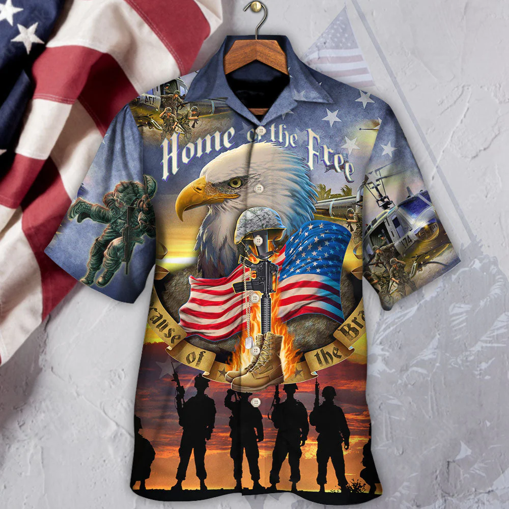 Veteran Eagle Remember The Days Veteran Hawaiian Shirt Shirt - Beachwear For Men - Hawaiian Shirts
